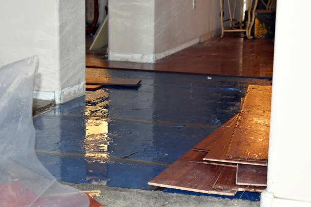 Professional Basement Flood Cleanup technician working in Rush Springs, OK